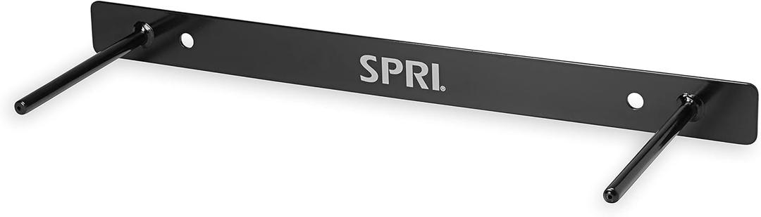 SPRI Wall-Mounted Rack for Hanging Exercise Mats, Black
