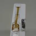 QUNDAXI Slim Watch Band Compatible with Apple Watch 41mm 45mm 42mm 44mm 40mm 38mm Metal Stainless Steel Watchband Suitable for iWatch 11/10/9/8/7/6/5/4/3/2/1/SE Series Women Luxury Strap (Gold)