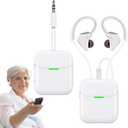 YFYYF Wireless Headset for TV, TV Headphones Wireless for Seniors, with Bluetooth Transmitter & Receiver, Plug and Play, No Delay, use it While Charging,2.4 GHz, 3.5mm AUX & RCA, Gifts for Elderly