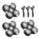 3PCS Shaver Replacement Blades Compatible with Freedom Bald Men Head Shaver Kit, 5 Head Shaver Heads for Bald Men Head and Face Electric Razor Shaver Replacement