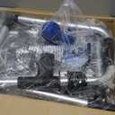 Loyoda Folding Walker with 2 Precut Tennis Balls, 5" Wheels Lightweight Walkers for Seniors and Adults, Supports Up to 350 Pounds, Adjustable Height, Compact Standard Walker