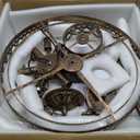 Wellmet Crystal Chandelier Lights, 9 Lights French Empire Chandelier Lighting High Ceiling Hanging Pendant Light Fixture for Dining Living Room Foyer Kitchen Bedroom, Antique Bronze 19.69'' W