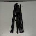 Amazon Basics Easel Display Stand, Instant Floor Poster, Lightweight, Collapsible and Portable with Tripod Base, Black Steel (supports 5 pounds)