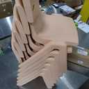 Flash Furniture Adjustable Classroom Activity Table with 6 Stackable Chairs, Rectangular Plastic Activity Table for Kids, 24" W x 48" L, Natural