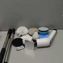 Electric Spin Scrubber, Cordless Shower Scrubber with 8 Scrub Brush, 2 Speed with Adjustable Extension Handle, Battery Level Display, Power Scrubber for Bathroom Bathtub Tile Floor (Black)