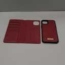 Wallet Case for iPhone 15 Plus Compatible with Magsafe, 2-in-1 PU Leather Flip RFID Blocking Card Holder Stand Shockproof Magnetic Detachable Case for iPhone 15 Plus Case 6.7", Burgundy