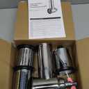 Stainless Steel Slicer Shredder Attachment for KitchenAid Stand Mixer, For Kitchenaid Cheese Grater Attachment, Salad Maker, Grinding Powder, Cheese Kitchenaid Attachment with 4 Blades