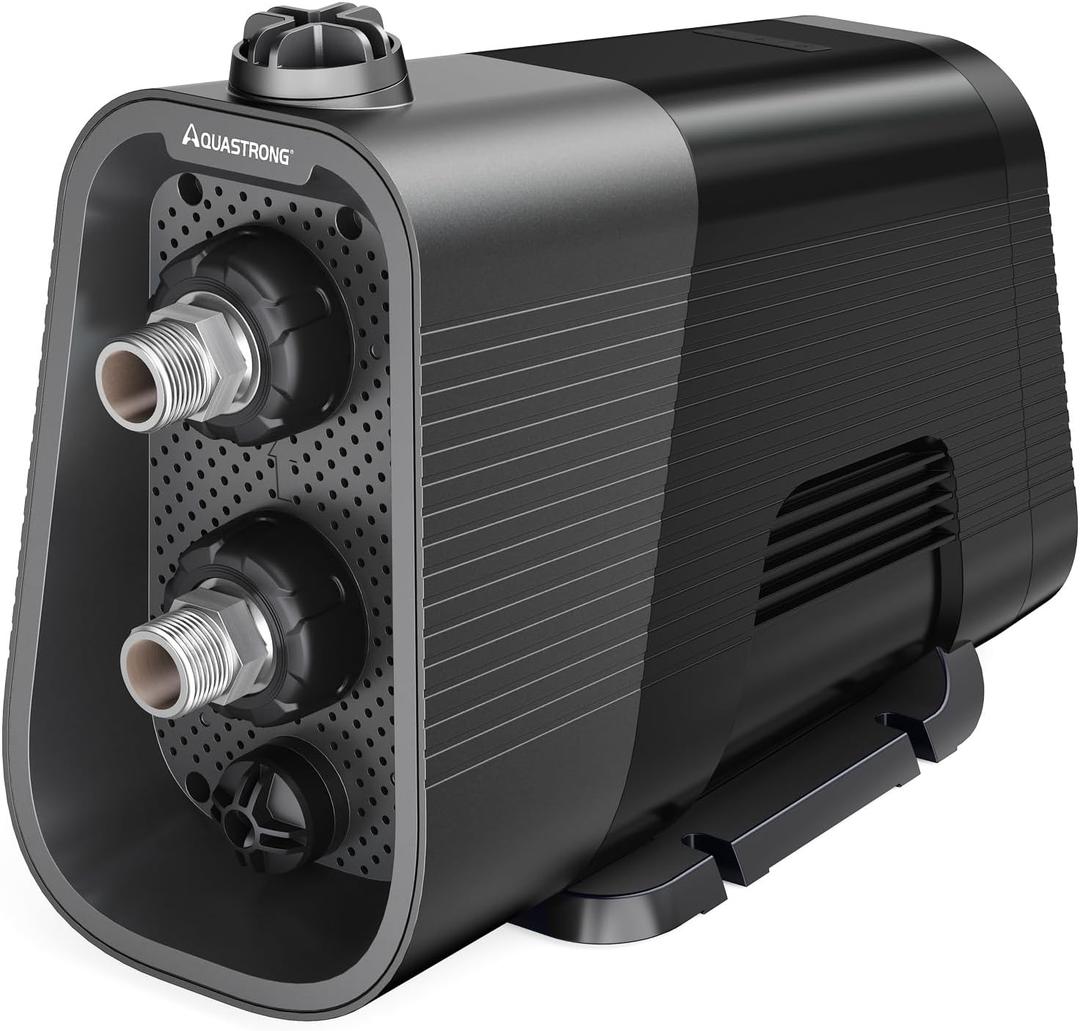 Aquastrong Whole House Water Pressure Booster Pump 80 PSI, 115V Automatic Variable Speed, Constant Pressure, Integrated Design, Self-Priming, for Home, Apartment, Shower, Garden, Shallow Well,Smart 45