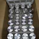 OHHLIHOME 24 Pcs Glass Spice Jars with Label, 4oz Spice Jars with Lids, Seasoning containers Set, Comes with spice bottle caps, Silicone Collapsible Funnel,chalk, for Spice Rack, Cabinet, Drawer