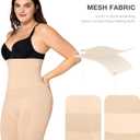 Lover-Beauty Women's High Waist Shapewear Tummy Control Seamless Body Shaper Shorts (Medium-Large, Beige)