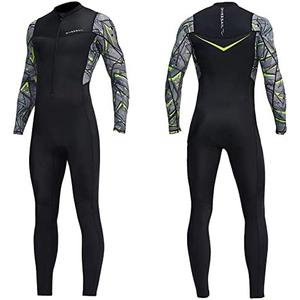 Dive Skins for Women Men Full Body Swimsuit Rash Guard Scuba Skin Thin Wetsuit, One Piece Long Sleeve Quick Dry Diving Skin UV Protection Surfing Spandex Wet Suit for Snorkeling Water Sport XL