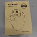 TECKNET Pro Wireless Trackball Mouse, Bluetooth Mouse with Ergonomic Thumb Control, USB-C Rechargeable, RGB Light Mice with Adjustable DPI, 3-Device Connectivity (BT or 2.4G),for PC/Mac/Laptop - Black