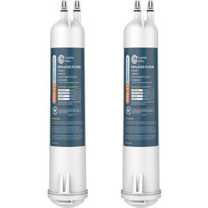 Crystala Filters Compatible with 4396841 Refrigerator Water Filter, EDR3RXD1, KAD3RXD1, WHR3RXD1, 4396841, 4396710, Filter 3, 46-9083,46-9030, 9030, 9083 Refrigerator Water Filter, 2 Pack