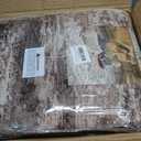 Abstract 9x12 Area Rugs for Living Room: Washable Rugs Brown