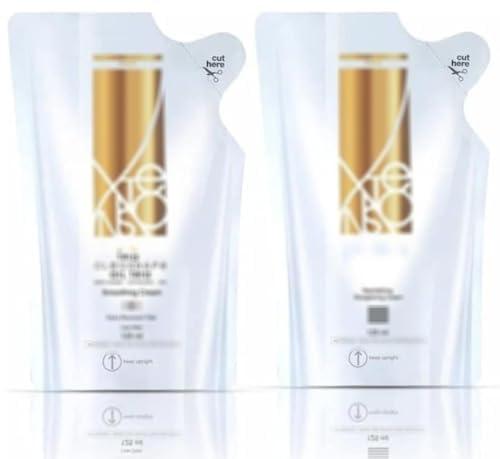 lo / real hair straightener cream hair straightening cream 125 ml+ Neutralizer 125ml pack of 2