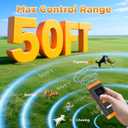 Dog Bark Deterrent Device,2X Ultrasonic Anti Barking Device for Dogs, 50 FT Range No More Indoors Outdoors Behavior Correct Safe & Humane Rechargeable Barkshield for Dogs