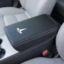 Car Middle Center Console Cover for Tesla Model 3/ Model 3 Highland/Model Y/Y Juniper/YL Accessories Waterproof Middle Arm Rest Cover,Scratch-Resistant Protector Pad