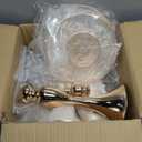 Unittype 4 Pcs Wedding Centerpieces for Tables 13 Inch Tall, Crystal Flower Stand Floral Vases for Tabletop Flower Arrangement Stand Valentines Gift Baptism Christmas Party Decor (Gold)