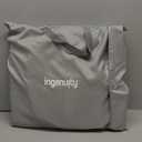 Ingenuity Stow & Go Compact Folding Baby Bouncer, Lightweight Portable Seat with Vibration, Grey, Under 5 lbs
