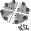 NCK-3.75Z-FJ8 8" Flat Jaws with 7pcs Taper Plug Screws for Woodlathe Chuck Woodturning Tools,Compatible with the Chucks: SuperNOVA2, G3 Nova, Robert Sorby Patriot, Record Power SC3, Record Power SC4.