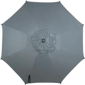 Abba Patio 9FT Lyon Outdoor Patio Umbrella Replacement Canopy, 8 Sturdy Ribs UV Protection Waterproof for Garden Deck Backyard Pool,Only Umbrella Replacement Canopy,Grey