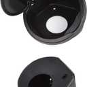 For Jeep JL Gas Cap Cover Locking Fuel Door Cover for 2018-2025 2026 Jeep Wrangler JL Sport Rubicon Sahara Willys & Unlimited 2-Door 4-Door