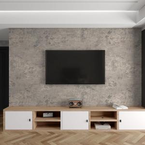 3yecao 48"79" Long Size Extra Wide Thick Light Brown Grey Concrete Vinyl Wallpaper Peel and Stick Waterproof Gray Concrete Contact Paper for Countertops DIY Matte Textured Cement Wall Tile Stickers