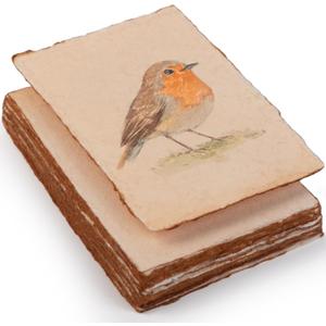 Wanderings Handmade Antique Deckle Edge Blank Cards - 4"x6" Package of 50 - Mixed Media Cards for Announcements Invitations Crafts - Thick Deckled Edge Paper 150 GSM Recycled Paper (A6)