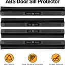Upgraded American US Flag Door Sill Guards Protector for Chevy Silverado GMC Sierra 1500 2019-2026 Front and Rear ABS Door Sill Protector Entry Guard Car Pedal Kick Exterior Accessories
