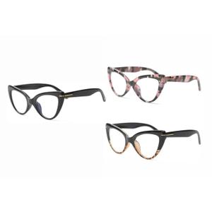 Oversized Cat Eye Reading Glasses for Women Fashion Cute Blue Light Blocking Computer Readers(3 Pack, +1)