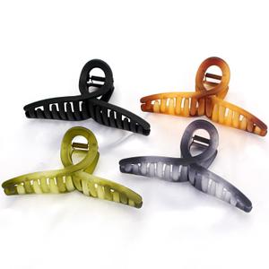 Large Hair Claw Clips Big Butterfly Hair Clips for Women Gradient Matte 5.11" Large Claw Clip Oversize Hair Clip for Women and Girls Hair Accessories for Long Thick Hair 4 Pcs