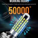 LUYED 880 LED Fog Lights Bulb 400% Brightness 886 890 892 893 LED Bulb with Projector for DRL or Fog Lights,Xenon White,Pack of 2