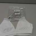 Tainehs Women's Push Up V Neck Bikini Tops Criss Cross Back Padded Bathing Suit Top Only, Size XS