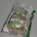 MakeMeChic Women's 3 Piece Triangle Thong Bikini Sets with Cover Up Skirt 3D Flower Halter Swimsuit Bathing Suit Gold Medium