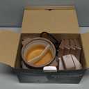 Electric Fondue Pot Set with 2 Pots, Melting Chocolate Warmer for Dipping, Candy & Chocolate Melting Pot, Fondue Pot Electric Set, Fondue Forks Included, 2.5 Cups, Brown