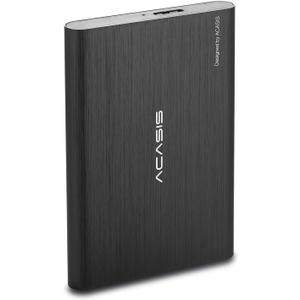ACASIS USB3.0 2.5" Portable External Hard Drive 250GB Hard Drive for Desktop Laptop HDD (250GB, Black)