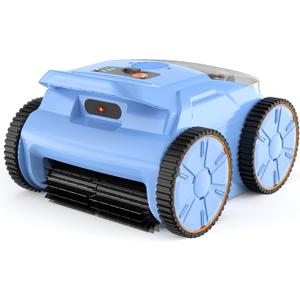 (2025 Upgraded) Pool Vacuum for Inground Pools, Cordless Robotic Pool Cleaner with Floor, Wall and Waterline Cleaning, Above & In-Ground Pools up to 2200 sq.ft, Blue