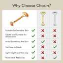 CHOSIN Face Roller Massage Tool, Facial Roller Tool for Lymphatic Drainage - Wrinkles, Lifting & Puffy Eyes for Women Men Self Care Gift (Olive Wood)