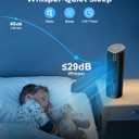 Abolee Tower Fan, 23ft/s Desk Fan with Remote, 70° Oscillating, Standing Table Fan with 4 Speeds, 4 Modes, 12Timer, 2026 New 13'' Bladeless Fan for Bedroom Office, Home