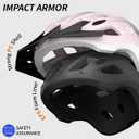 Bike Helmet for Adults, Lightweight Mountain Bicycle Helmet with USB Rechargeable LED Rear Light, Removable Sun Visor for Women, Men, Suitable for Cycling and Commuting