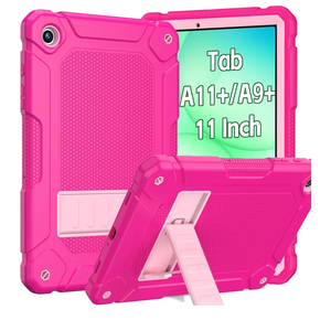 BMOUO for Samsung Galaxy Tab A11+ Plus Case 11" 2026 / A9+ Plus Case 11 Inch 2023 (SM-X210/X216/X218), Heavy Duty Shockproof Protective Samsung Galaxy Tab A11+ / A9+ Plus Tablet Case, Magenta