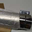 A-KARCK 4'' Muffler Replacement Pipe, Straight Exhaust Pipe 4'' Stainless Steel 30" Long Mandrel Exhaust Tube with 2 Lap Joint Band Clamps