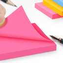 (18 Pads) Pop Up Sticky Notes 3x3 Refills, Strong Adhesive Memo Pad Bulk with 9 Bright Colors, Suitable for Home, Office, School, Clean Removal