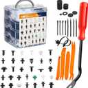 GOOACC 1115Pcs Car Push Retainer Clips & Auto Fasteners Assortment -32 Most Popular Sizes Nylon Bumper Fender Rivets with 10 Cable Ties and Fasteners Remover for GM Ford Toyota Honda Chrysler
