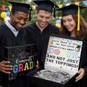 5 x Graduation Pizza Money Box for Cash Gift Money Holder Funny Pizza Gift Boxes for Surprise Holder Graduation Season Grad Party Supplies (Cash Not Include)(Black)