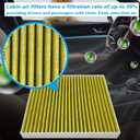 Capume 3PCS Cabin Engine Air Filter Kit Fit for 2018-25 Camry Hybrid,Avalon Hybrid,RAV4 Hybrid,Corolla,Highlander Hybrid,Sienna,Venza,COROLLA CROSS,ES300h,UX200,RX350h,NX450h+,CA12289,CF12157