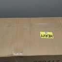 Huuger 5 Tier Bookshelf, L Shaped Corner Bookshelf with 10 Open Shelves, 49.4 Inch Straight Wide Bookcase with Metal Frame and Wooden Board, Adjustable Feet, Rustic Brown