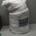 Quataly White Queen Comforter Set - 3 Pieces Seersucker Lightweight Bedding Comforter Sets (1 Soft Fluffy Comforter & 2 Pillowcases) - All Seasons Cozy Modern Bed Sets