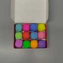 12 Pack Slow Rising Stress Cube, Dough Stress Balls Squishy Fidget Toys for Anxiety Relief, Soft Fidget Cube, Pull Stretch Squishy Toys for Classroom Prize, Party Favors for Kids Adults