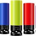 BOEN 1/2" Drive Wheel Protector Impact Socket, Non-Marring Lug Nut Thin Wall Deep Socket Set, CR-MO, 6 Point, Color-Coded Protective Socket | Metric 15 17 19 21 22 mm (5 PCS)